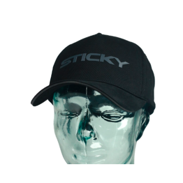 Black Sticky Logo Cap