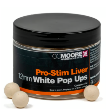 Pro-Stim Liver White Pop Ups 12mm (55) - 1 pot