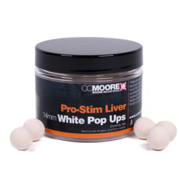 Pro-Stim Liver White Pop Ups 14mm (45) - 1 pot