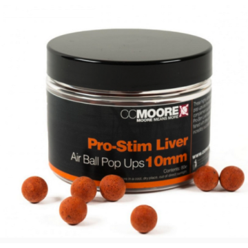 Pro-Stim Liver Air Ball Pop Ups 10mm (80) - 1 pot