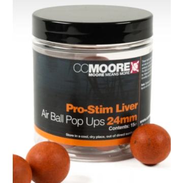 Pro-Stim Liver Air Ball Pop Ups 24mm (15) - 1 pot