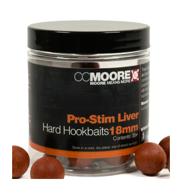 Pro-Stim Liver Hard Hookbaits 18mm (35) - 1 pot