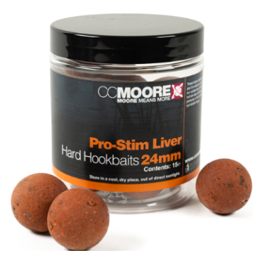 Pro-Stim Liver Hard Hookbaits 24mm (15) - 1 pot