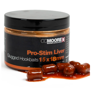 Pro-Stim Liver Glugged Hookbaits 15x18mm (35) - 1 pot