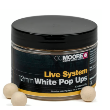 Live System White Pop Ups 12mm (55) - 1 pot
