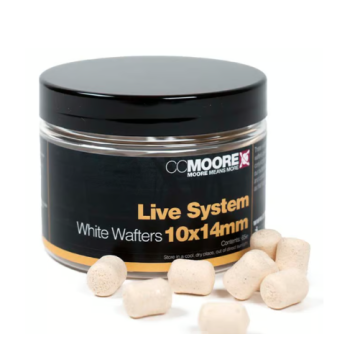 Live System White Dumbell Wafters 10x14mm (65) - 1 pot