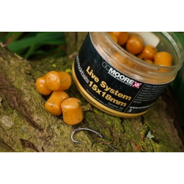 Live System Glugged Hookbaits 15x18mm (35) - 1 pot
