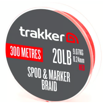 Trakker Spod Marker Braid (30lb)(13.6kg)(0.28mm)(300m)(Red)