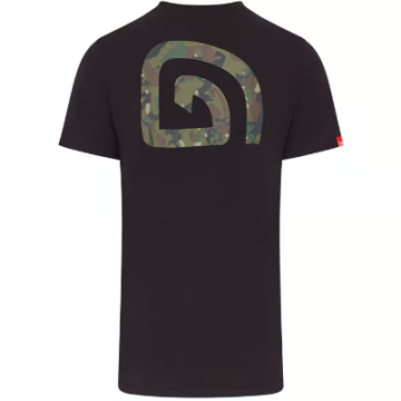 Trakker CR Logo T-Shirt Black Camo - Large