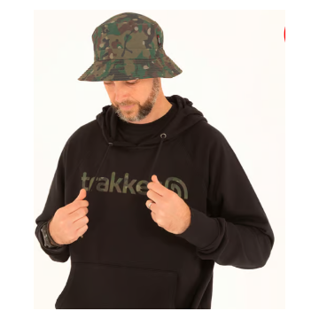 Trakker CR Logo Hoody Black Camo - Large