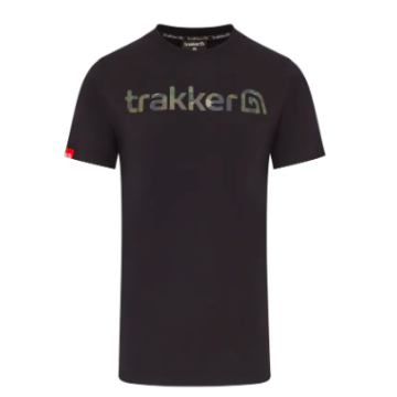 Trakker CR Logo T-Shirt Black Camo - XXL
