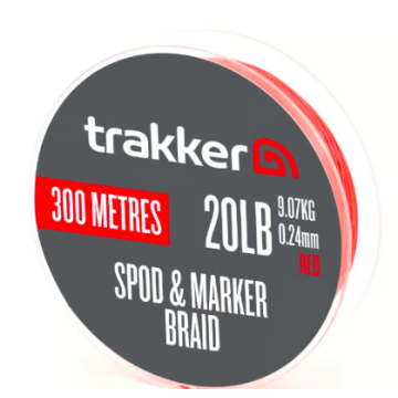 Trakker Spod Marker Braid (20lb)(9.07kg)(0.24mm)(300m)(Red)
