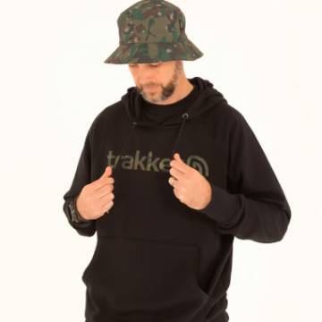 Trakker CR Logo Hoody Black Camo - XXL