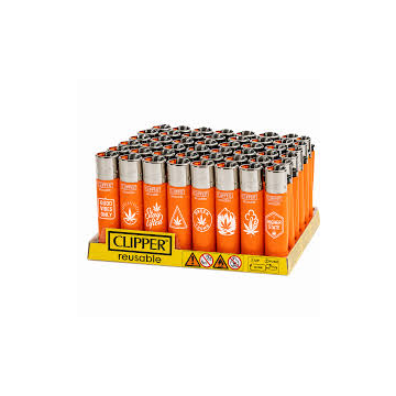 Flipper Lighter - Orange RRP £1.99 per lighter (Trade pack of 48 units)