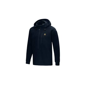 Minimal Polar Fleece Hoodie - Olive/Black - Medium
